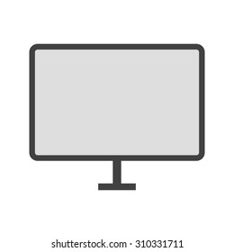 TV, lcd, monitor, icon vector image. Can also be used for computer and hardware. Suitable for use on web apps, mobile apps and print media.