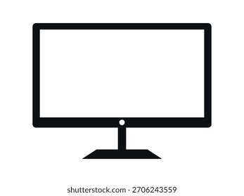Diseño de Vector de icono de siluetas de TV LCD