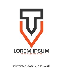 TV Letter Logo Design Creative and Professional Logo Design