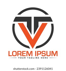 TV Letter Logo Design Creative and Professional Logo Design