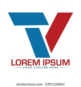 TV Letter Logo Design Creative and Professional Logo Design