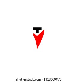 tv letter vector logo