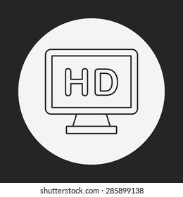 TV line icon
