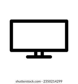 TV line icon. Vector graphics