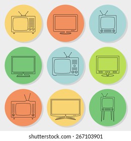 TV line icons 