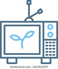 Tv Line Two Colour Icon