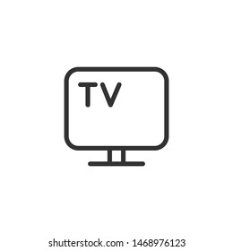 TV  - Line Vector Icon