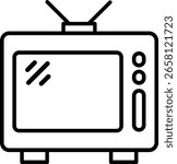 Tv Line vector Icon Design
