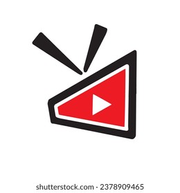 Vector de logotipo de icono en vivo de TV 