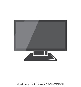 TV logo design flat icon