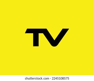 TV Logo design vector template