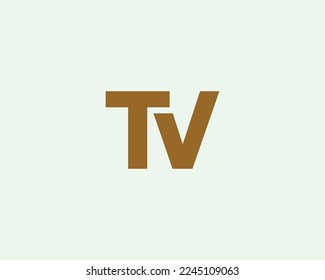 TV Logo design vector template