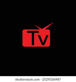 Modelo de vetor de design de logotipo de TV