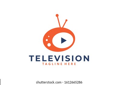 TV logo icon vector isolated