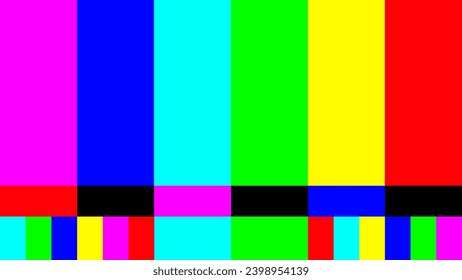 TV verliert Signal, TV-Bildschirm-Test