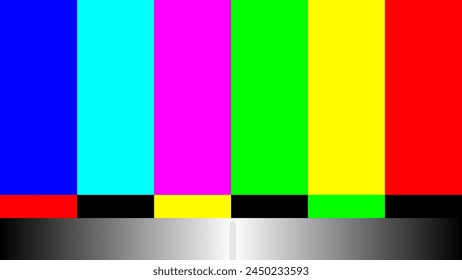 TV verliert Signal, TV-Bildschirmtest	