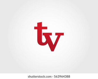 tv lowercase logotype