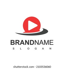 Tv And Media Player Logo Templat