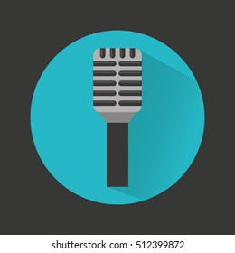 tv microphone isolated icon vector illustration design