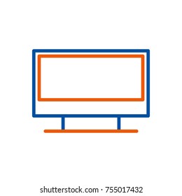 tv mobile device application template design graphic concept
