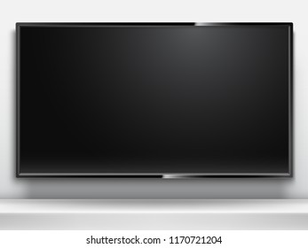 TV Mockup with Blank Screen