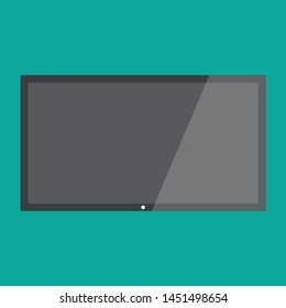 TV modern blank screen lcd. Vector HD TV