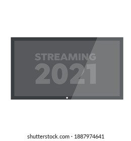 TV modern blank screen lcd. Vector HD TV 