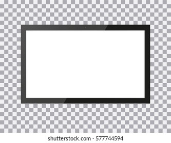TV, modern blank screen lcd, led, on isolate background, stylish vector illustration EPS10