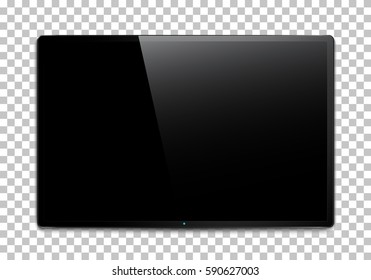 TV, modern blank screen lcd, led, on isolate background, stylish vector illustration EPS10