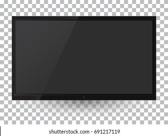 TV, modern blank screen lcd, led, on isolate background, stylish vector illustration EPS10