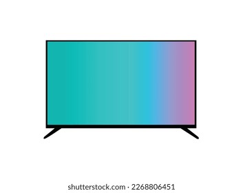 TV, pantalla plana moderna lcd, led, ilustración vectorial. Ilustración vectorial 3d con TV inteligente de 4k. Iconos realistas aislados sobre fondo transparente.