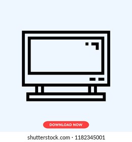 TV modern vector style