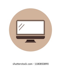 tv monitor pc vector icon modern design