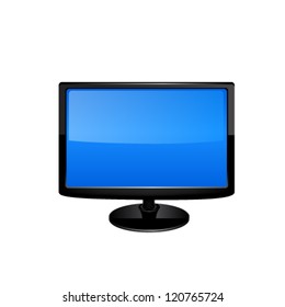 Tv monitor. Vector