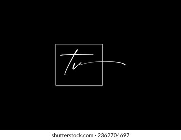 Diseño del logotipo de la monografía de TV y logotipo de la letra