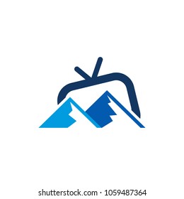 Tv Mountain Logo Icon Design