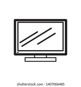 TV Multimedia Vector Icon Illustration