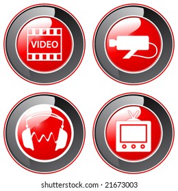 TV, music, webcam, buttons - more buttons in my portfolio