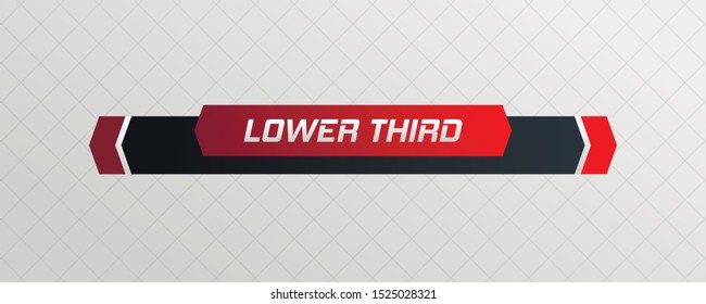 Tv news bar.  Lower Third TV News Bars Set Vector. Television broadcast media title banner. 