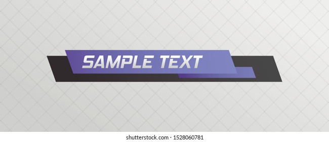 Tv news bar.  Lower Third TV News Bars Set Vector. Television broadcast media title banner. 