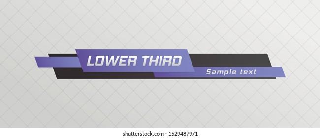 Tv news bar.  Lower Third TV News Bars Set Vector. Television broadcast media title banner. 