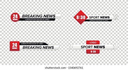 Tv News Bar Lower Third Tv Stock Vector (Royalty Free) 1540692761 ...