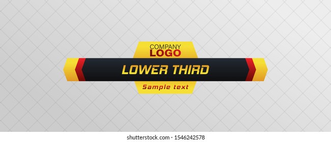 Tv news bar.  Lower Third TV News Bars Set Vector. Television broadcast media title banner. Digital callouts titles.
