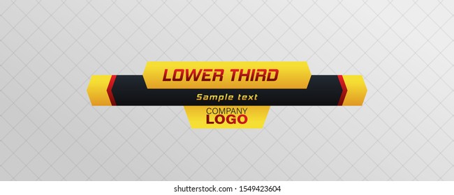 Tv news bar.  Lower Third TV News Bars Set Vector. Television broadcast media title banner. Digital callouts titles.