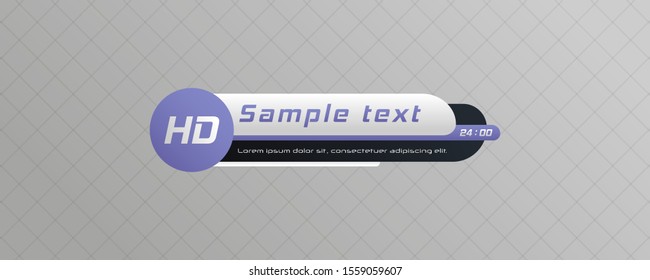Tv news bar.  Lower Third TV News Bars Set Vector. Television broadcast media title banner. Digital callouts titles.