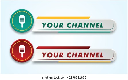  tv news bar. bar newspaper. bar social media. Television broadcast media title banner. Vector shape