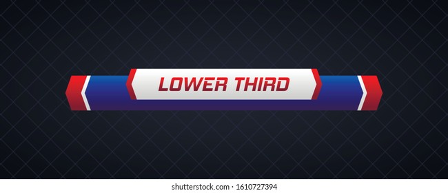 Tv news bar. Television broadcast media title banner. Lower Third TV News Bars Set Vector.