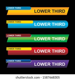 TV News Bars Set Vector. Streaming Video News Sign. Breaking, Sport News. Interface Sign. Isolated Illustration 
News Lower Thirds Pack