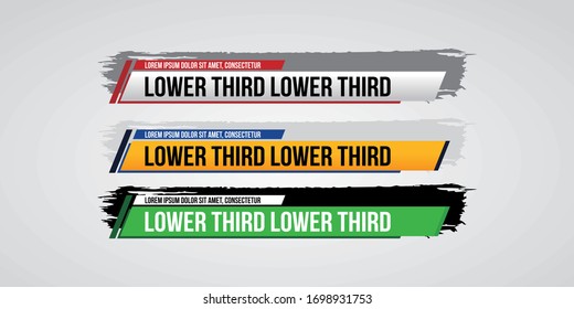 TV News Bars Set Vector. Streaming Video News Sign. Breaking, Sport News. Interface Sign