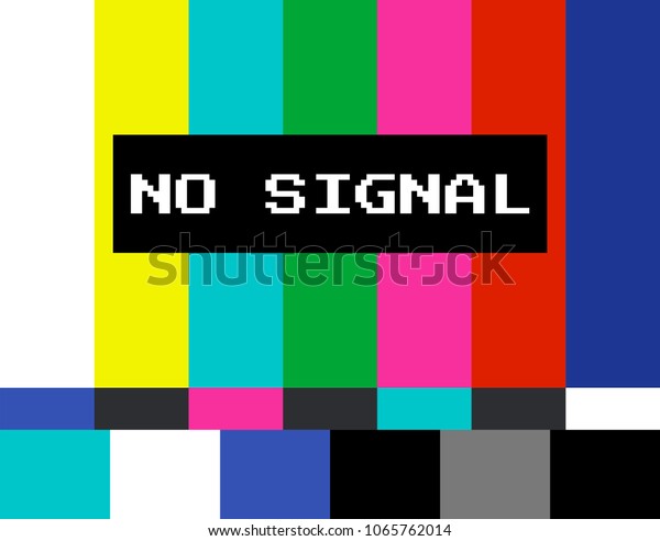 Tv No Signal Design Vector Stock Stock Vector (Royalty Free) 1065762014 ...